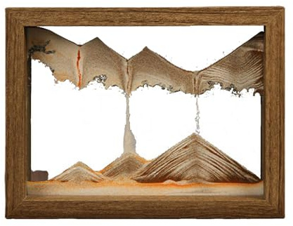 Topyond Sandbilder zum Drehen, 3D Sandscape,Sandbild Geschenke Sanduhr Deko | Fließende Sandmalerei, die Sandkunst in Tiefsee, Sandlandschaft Aesthetic für Büro Wohnzimmer Schreibtisch Erwachsene