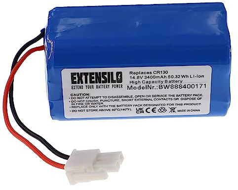 EXTENSILO Batterie Remplacement pour Silvercrest 305857 | pour robot électroménager (3400mAh, 14,8V, Li-ion)