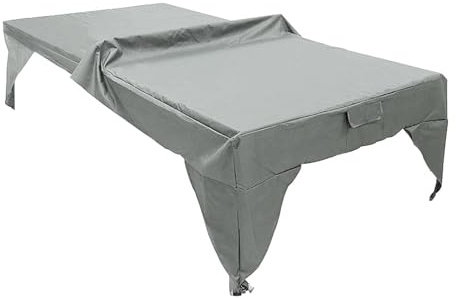 Colaxi Table Tennis Table Cover Ping Pong Table Cover Outdoor Water Resistant Protective for Flat Pingpong Table for Ping Pong Table, Gray