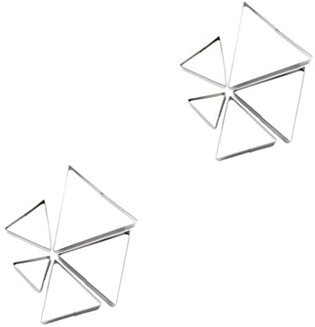 Garneck 10pcs Cookie Triangle Cookie Dies Biscuit Cutters for Sweets DIY Baking Tool