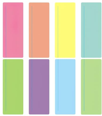 Lot de 8 règles de lecture colorées pour la dyslexie, aide à la dyslexie pour la lecture, règles de lecture améliorées pour la dyslexie, étudiants TDAH, durables, résistantes aux rayures, règles de