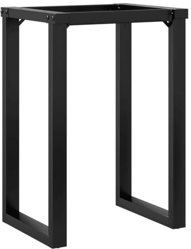 vidaXL Telaio Gambe a O per Tavolo da Pranzo 60x40x73 cm in Acciaio, gamba in ferro, gambe in ferro, gambe per tavoli, gambe per tavolo