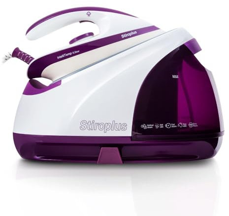 Stiroplus Ferro da Stiro a Vapore Con Caldaia - 8.5bar, Serbatoio 1.7L, 240gr/min Vapore, Valvola Anticalcare, Funzione ECO, Indicatore Acqua, Spegnimento Automatico, Funzione Vapore Verticale