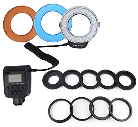 LED-Ringblitzlicht, Tragbares, Batteriebetriebenes Fülllicht für Fotografie-Enthusiasten mit Farbfilter
