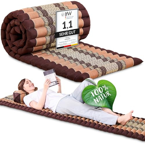 Namasdee Rollmatte mit 100% natürlicher Kapokfüllung