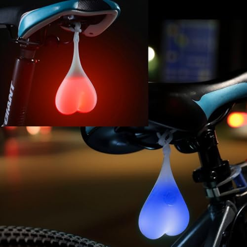Luce Posteriore Bici LED - 2PCS Fanale Impermeabile, Sicurezza Avvertimento Caschi Monopattino