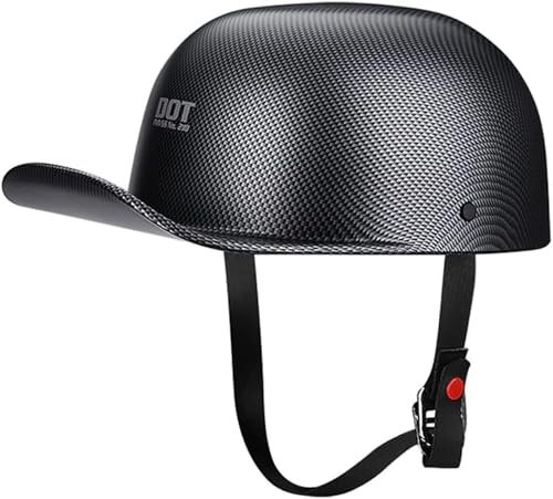 GKCEGHKS Aperto Caschi da Moto Mezzo Casco Scooter Crociera Bicicletta Casco Faccia Aperta retrò Cromwell Caschi Mezzo Elmetto Moto retrò ECE Omologato Casco A Scodella Scooter Motorino