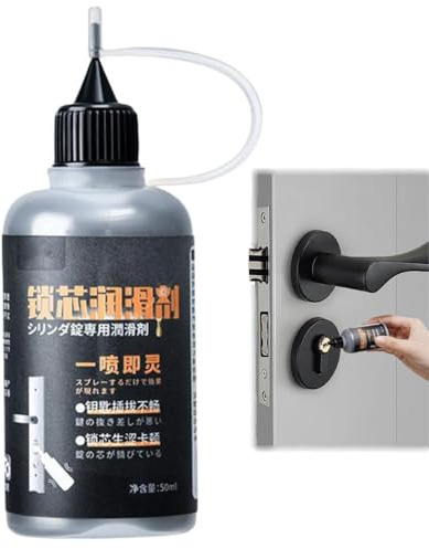 Lock Core Lubrication Powder - Graphite-based for Smooth Operations. Ideal for Lock Tongue, Doors & Window Tracks. Eliminates Noise & Lubricates Locks Cores