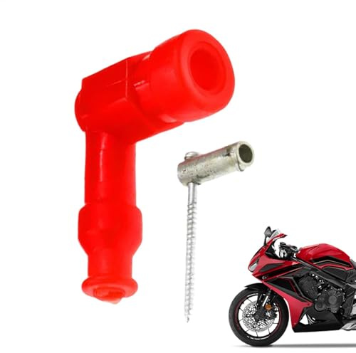 Motorrad-Zündkerzenstecker, Zündkerzenstecker | Wasserdichter Gummimotor-Zündkerzenstecker,Staubdichtes, widerstandsfreies Motorradzubehör-Ersatzteil für den Motor
