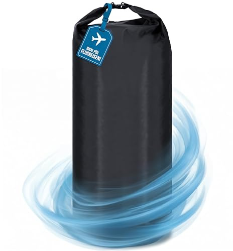 TWIVEE – 2-i-1 ryggsäck, skyddsfodral och regnskydd – flygskydd för ryggsäck – flygplan – överdrag i flexibel storlek – 60 till 110 liter volym, justerbar
