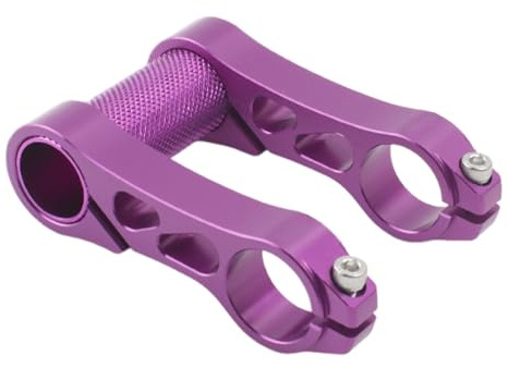 SZLIFE Prolunghe per Manubrio per Bicicletta, Regolabili, staffe, Lega di Alluminio, prolunga per Manubrio, Attacco Manubrio per Bici, Viola