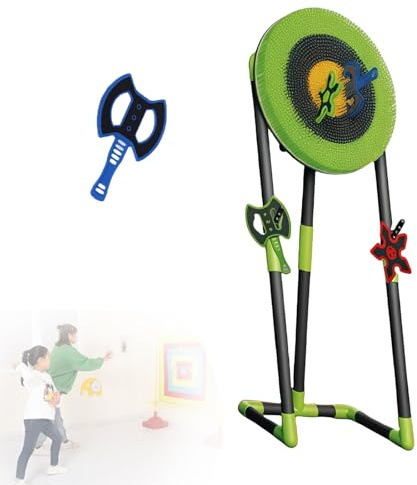 ZYGPH Foldable Throw Target Game Set with Axe Throw & Lawn Dart Combo, Backyard Fun for Indoor/Outdoor, Family Kids Adults