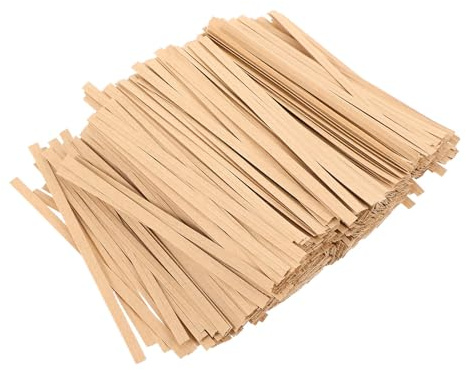 Totority 500 Bridas de Alambre de Papel Kraft de 12 Cm para Sellar Bolsas de Pan y Dulces, Ataduras Resistentes y Duraderas, Lazos para Bolsas de Galletas y Regalos, Uso en