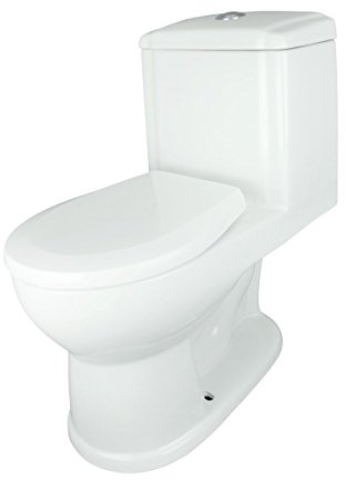 Child Potty Training Toilet 11 3/4 Seat Height 1.25 GPF WaterSense One Piece Kids Round Bathroom Toilet White Heavy Duty Porcelain With Push Button Flush Renovators Supply Manufacturing
