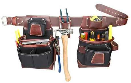 Occidental Leather FatLip Tool Bag Set - Medium - 25 Pockets & Tool Holders - Made in USA