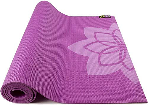 GoFit Unisex-Erwachsene GF-PYM-PPL Yoga-Übungsmatte, Violett, 172,72 x 60,96 cm
