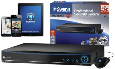 Swann DVR16-4200 Black Digital Video Recorder – Digital Video Capture (Black, H.264, 1920 x 1080 Pixels, 30 pps, 960H, 16 Channels)