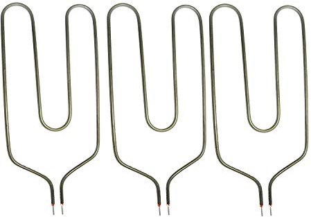 SPARES2GO Heater Elements for Creda Night Storage Heaters (850W, Long Pin, Pack of 3)