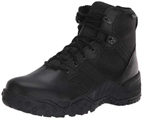 Danner Scorch 6 Side-Zip Waterproof Tactical Boots for Men - Leather and Textile with Breathable Danner Dry, Shock-Absorbing withTraction Outsole, Black - 10.5 D