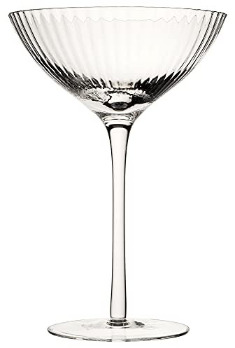 Utopia Hayworth Coupe Glass 10.25oz / 290ml - Set of 6 - Vintage Glassware, Stemware, Champagne Glasses