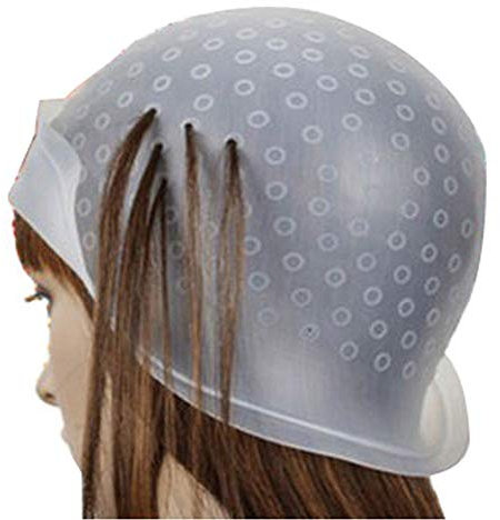 MMLC Haare Färben Kappe, Professional Salon Silikon Friseur Werkzeuge, mit Coloring Hair Hook (klares)