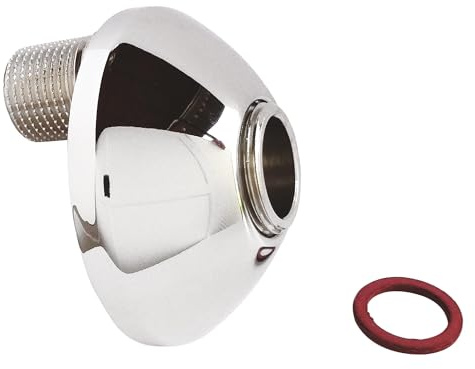 SOMATHERM FOR YOU, Raccord excentré laiton chromé 11,5mm M15/21 à M20/27 pour robinetterie sanitaire, idéal pour rattrapage d'entraxe et installation horizontale Rosace incluse