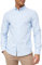 Farah Men's Brewer Slim FIT Cotton Oxford Shirt, Sky Blue, L