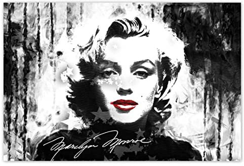 Fotodruck, Poster, Wanddekoration, Marilyn Monroe Lippen, 120 x 80 cm