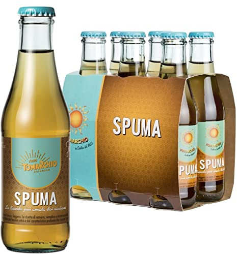 Sicilia Bedda - BIBITE TOMARCHIO IN BOTTIGLIA VETRO - Prodotto 100% Siciliano (24 Bottiglie Spuma)