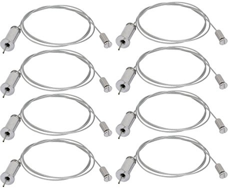 Ruilogod 8pcs 90cm Lighting Suspension Cable Hanging Chain Cylinder Attachment Head (id: b97 cfc ae6 b7c ccf