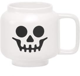Lego - Tazza grande in ceramica con scheletro, 530 ml, perfetta come regalo per uomini, tazze per bambini e donne, divertente tazza unica per tutte le età, lavabile in lavastoviglie