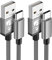 USB C Kabel 3.1A, 2Stück 1M USB Typ C Ladekabel Nylon USB auf USB C Kabel für Samsung Galaxy S24 S23 S22 S21 S20 S10 S9 S8 A53 A52 A51 A70 A71 A72 A21s, Note 20/10/9/8, Huawei P40 P30 P20, Xiaomi