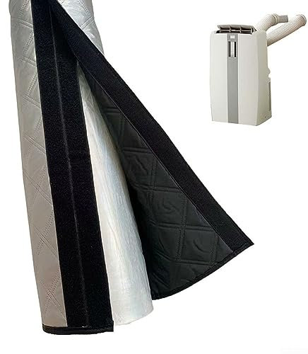 Tubo di scarico per condizionatore d'aria, parasole portatile, copertura per tutte le stagioni, 150 x 53 cm (argento)