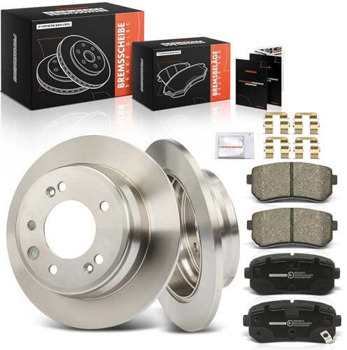Frankberg 1x Frankberg Disk + 4x Rear brake pads 583021HA10, 58302D7A00 | Compatible with: Sportage SL, Pro Cee'D ED, Cee'D SW ED, iX35 EL ELH LM, Cee'D Hatchback ED, i30 FD, i30 Estate FD