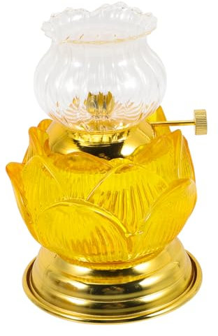 Yardenfun Klarer Retro Kerzenständer Für Zuhause Tragbare Öllampe Für Tempel Und Altäre Geeignet Für Tägliche Nutzung Und Stimmungsvolle Beleuchtung Und Elegant