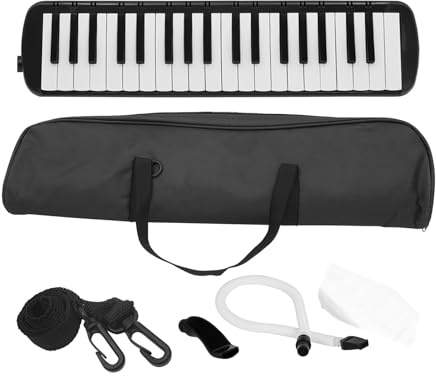 Bexdug Melodica-Instrument mit 37 Tasten, Melodica-Set mit 37 Tasten