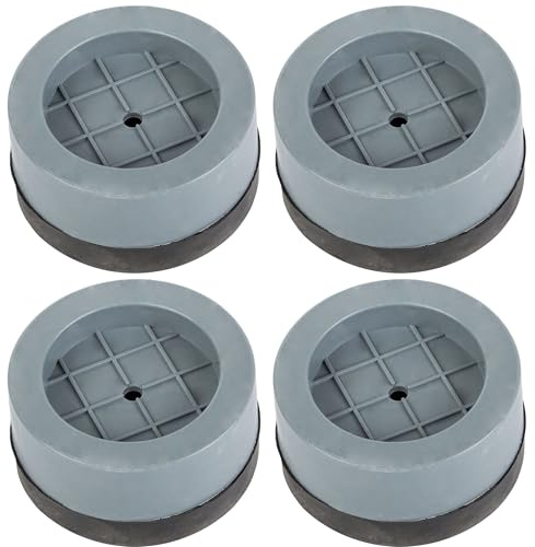 PARENCE.- Lot de 4 Patins Anti-Vibrations pour Machine à laver et Lave Vaisselle/Réduction du Bruit et des Vibrations sur vos Appareils Eléctroménagers - 6x3cm)