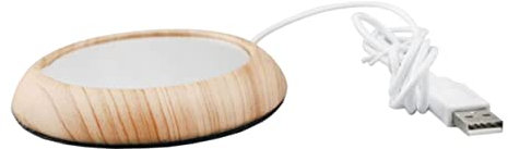 Amosfun Elektrischer Kaffeetassenwärmer mit Isoliertem Untersetzer für Zuhause Warmhalter für Kaffee Tee und Milch Energiesparend und Platzsparend