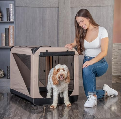 Pet Gear Insta-Fold Hundebox, weich, 76,2 cm, Ecru