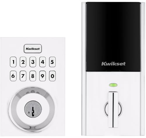 Kwikset HomeConnect 620 Z-Wave Long Range Enabled Keypad Smart Lock Convenient Keyless Entry, Customizable User Codes, Ring Alarm Compatible, Hub Required, Sold Separately Polished Chrome Contemporary