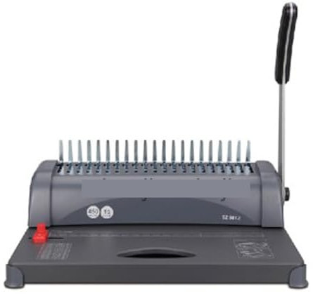 Bindegerät, A4 Papierkamm-Typ Finanzbindemaschine Manuelle Gummiringklemme Lochstanzmaschine 21-Loch Manuelle Bindemaschine 1 Stück, für A4, A5 oder kleinere Formate