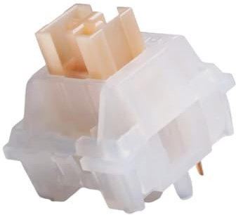 ExotiCore Outemu Silent Yellow Jade V2 Switch, Interruptor Táctil Thocky Silencioso Prelubricado para Teclado Mecánico Personalizado(90PCS)
