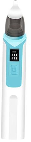 Automatischer Babynasenreiniger Elektrisch mit 500mah, Blau | Pp und Silikon, Zwei Aufsätze Enthalten, USB Ladung, Verstellbare Saugstufe, für Neugeborene