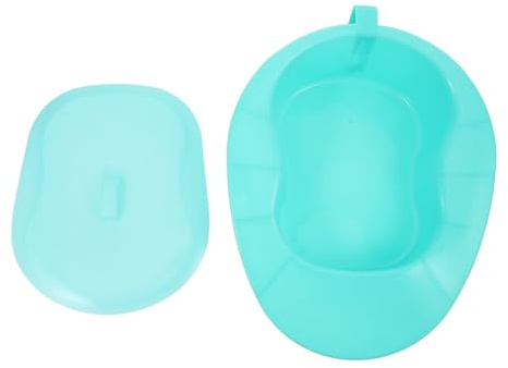 ERINGOGO Große Bettpfanne Mit Deckel Robuste Tragbare Toilette Aus Langlebigem Material Geruchsisolierend Neigendes Design Für Bettlägerige Senioren Universell Einsetzbar Im Pflegebereich