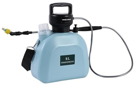 Spruzzatore elettrico, Spruzzatore elettrico automatico da 5 litri, spruzzatore for piante giardino ricaricabile portatile, annaffiatoio con spalle di atomizzazione per piantare il prato(Blue 5L-01)