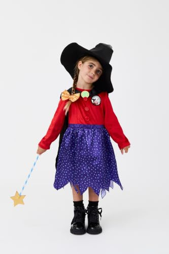 Blues Group Officially Licensed Room On The Broom Classic Girls Kids Costume | World Book Day, Dress-Up, and Role Play | Ages 3–8 |