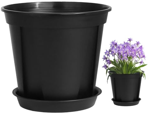 Pots de pépinière – Conteneur de démarrage de Fleurs de 10 litres, conteneurs de avec Trous de Drainage – pour Serre, Balcon, terrasse, Cactus, légumes, orchidée