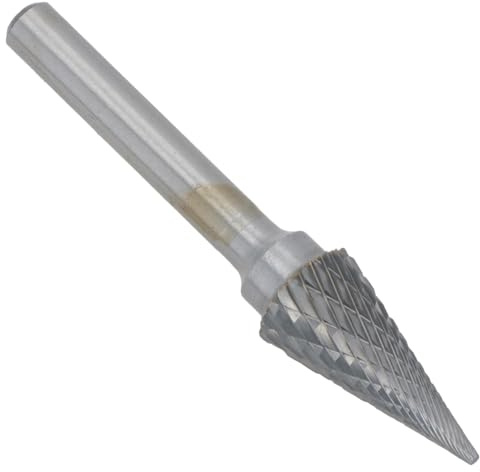 60 Degree Conical End Tungsten Carbide Burr Rotary File Die Grinder Polishing Porting