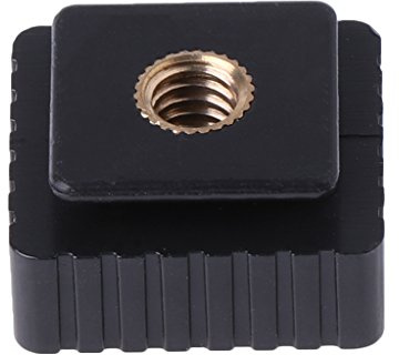 Blitzschuh-Adapter auf 1/4-Zoll-Schraube für Kopfgewinde für Studio-Lichtstativ