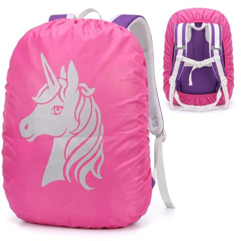 YCDKK Housse de Pluie réfléchissante et imperméable pour Sacs à Dos Scolaires de 35 L